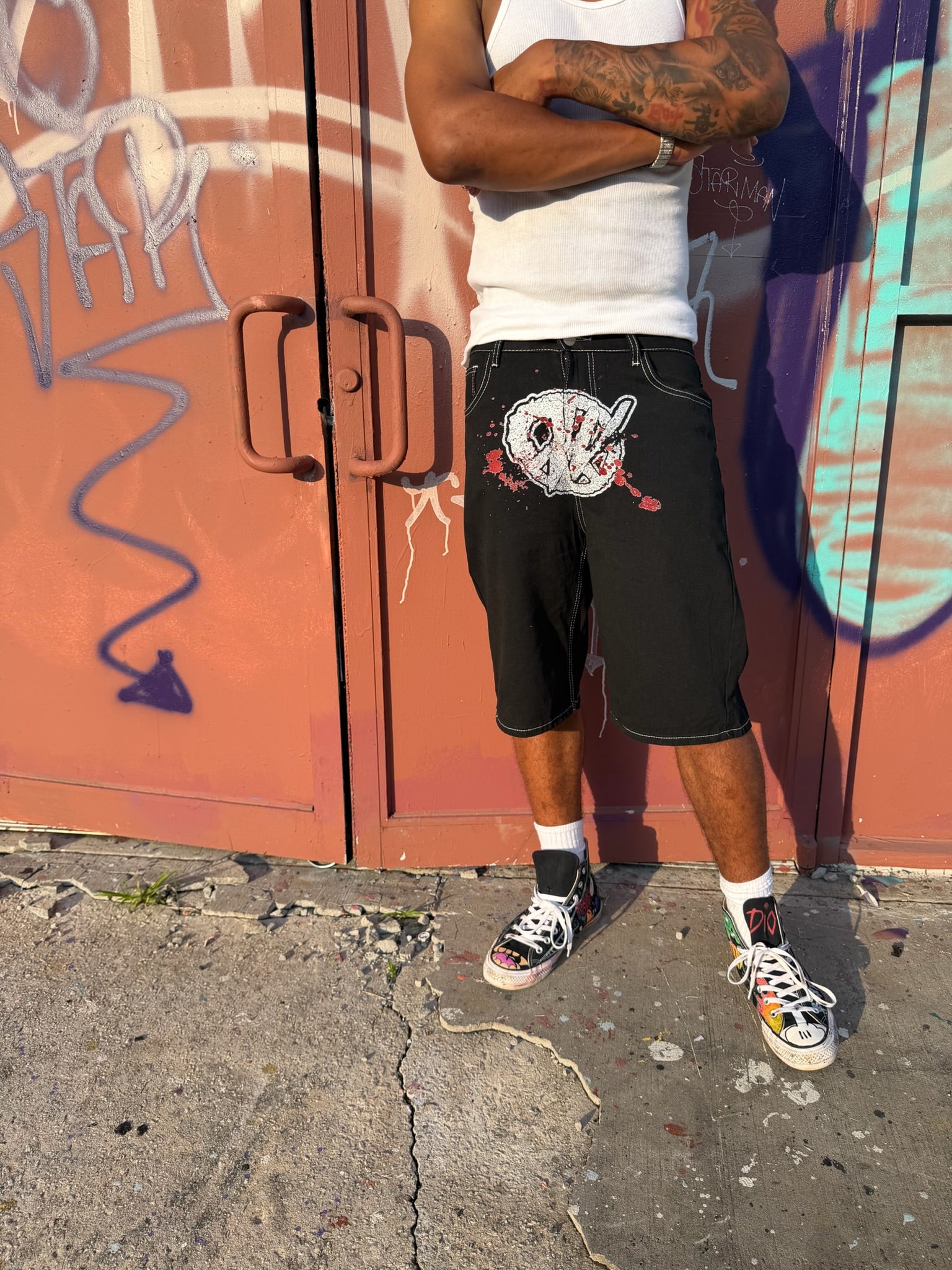 "PEACE COSTS" JORTS